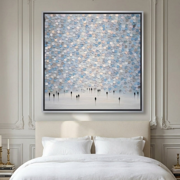 Veil Of Drizzled Dreams By Ekaterina Ermilkina | Canvas Square Print