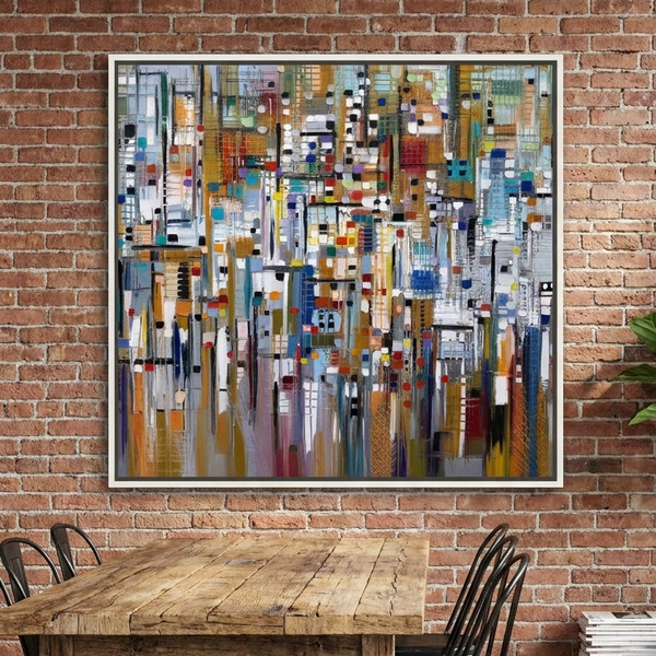 Vivid Life By Ekaterina Ermilkina | Canvas Square Print