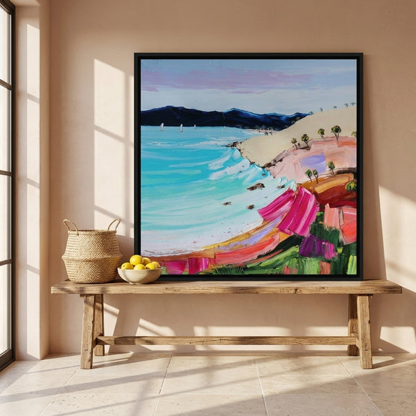 Coloured Summer By Angela Hawkey | Canvas Square Print