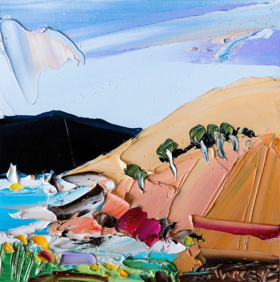 Colourful World By Angela Hawkey | Canvas Square Print