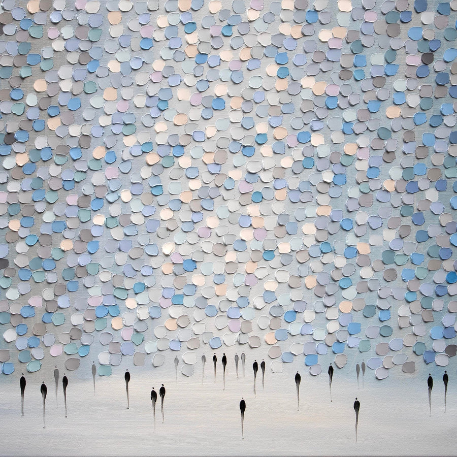 Veil Of Drizzled Dreams By Ekaterina Ermilkina | Canvas Square Print