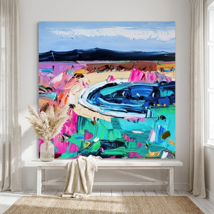 Dancing Days By Angela Hawkey | Canvas Square Print