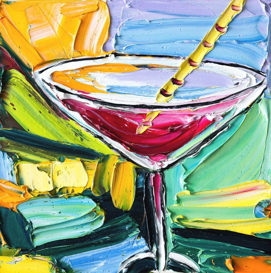 Disco By Angela Hawkey | Canvas Square Print