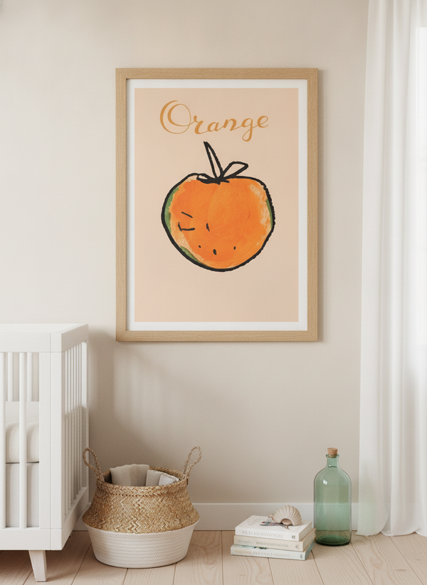 A Zesty Orange By Casa Cartissi | Art & Canvas Print