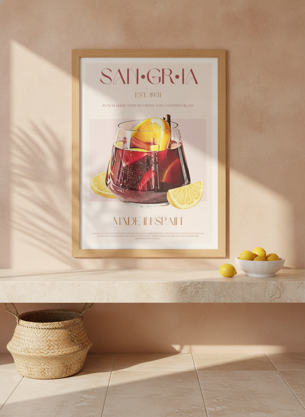 Classic Spanish Sangria By Nazma Khokhar | Art & Canvas Print