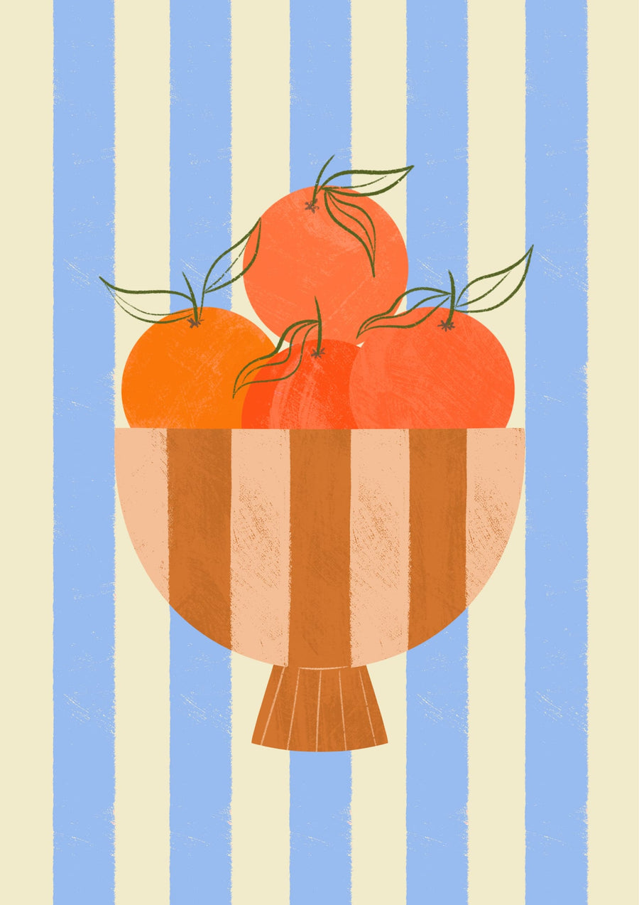 Bowl of Oranges By Melissa Donne | Art & Canvas Print