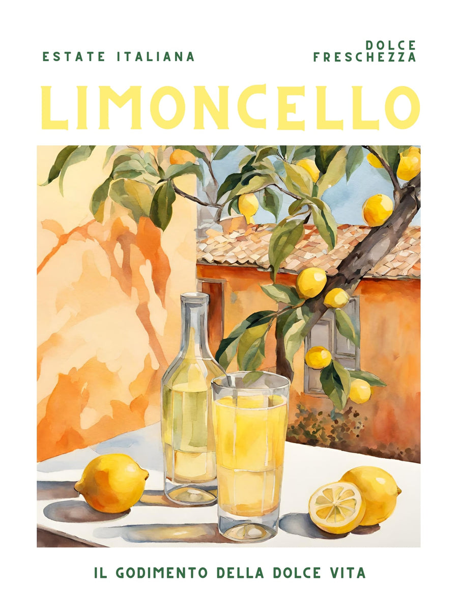 Summer Italian Limoncello By Ohkimiko | Art & Canvas Print
