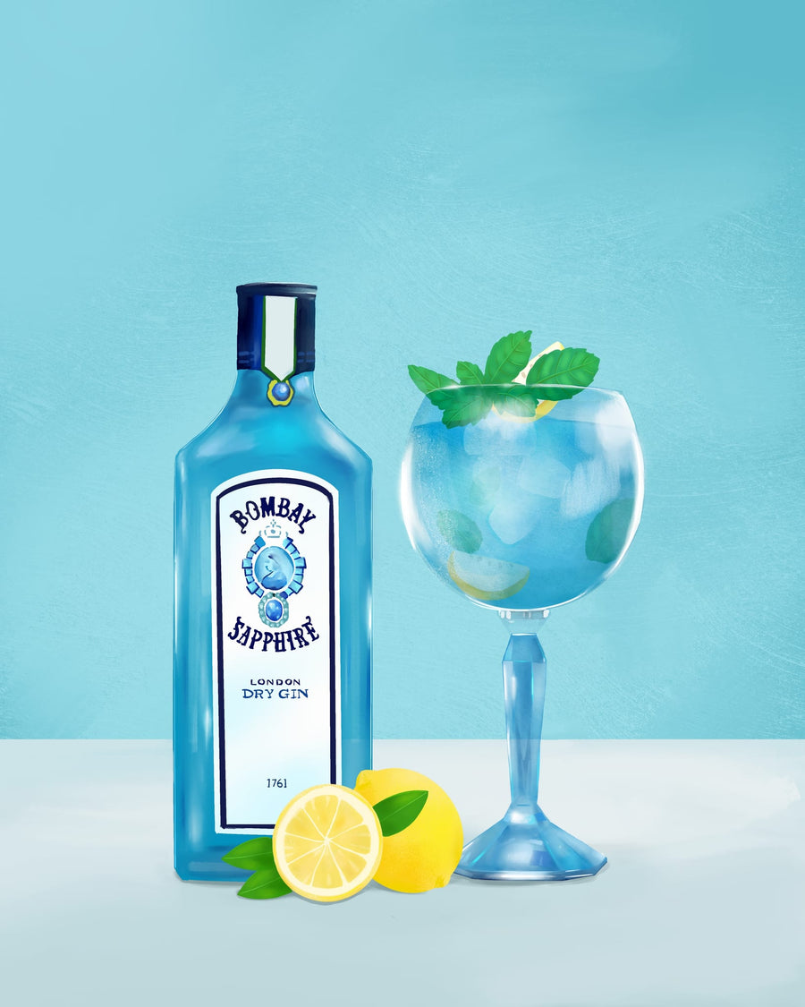 Gin Cocktail By Petra Lizde | Art & Canvas Print