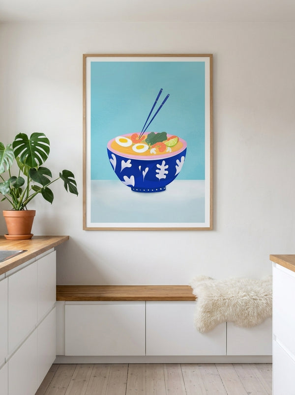 Ramen Bowl By Petra Lizde | Art & Canvas Print