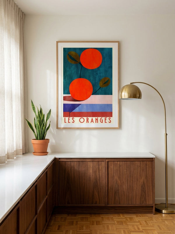 Vibrant Orange Still Life By Bo Anderson | Art & Canvas Print