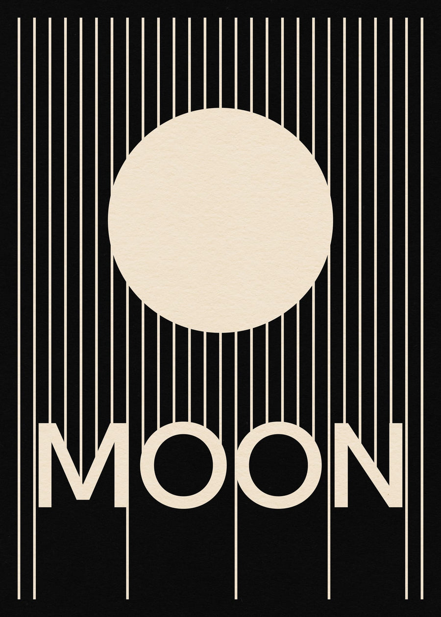 Moon By Rosi Feist | Art & Canvas Print