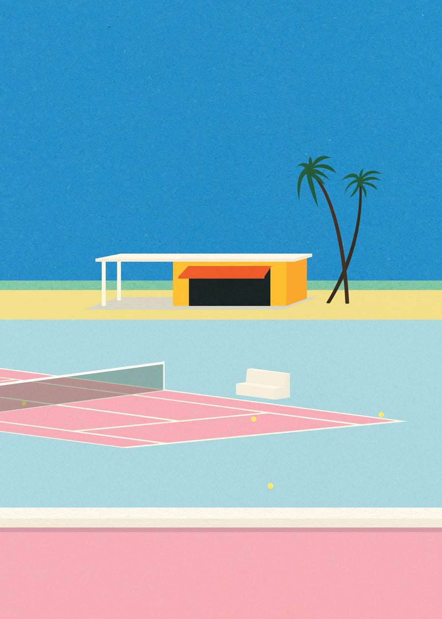 Tennis By the Beach By Rosi Feist | Art & Canvas Print