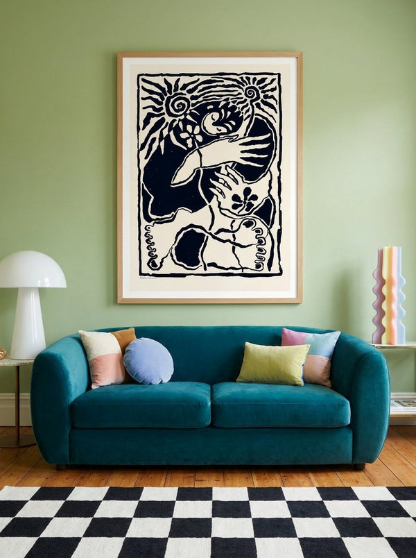 Protection (black) By Eden Kalif | Art & Canvas Print