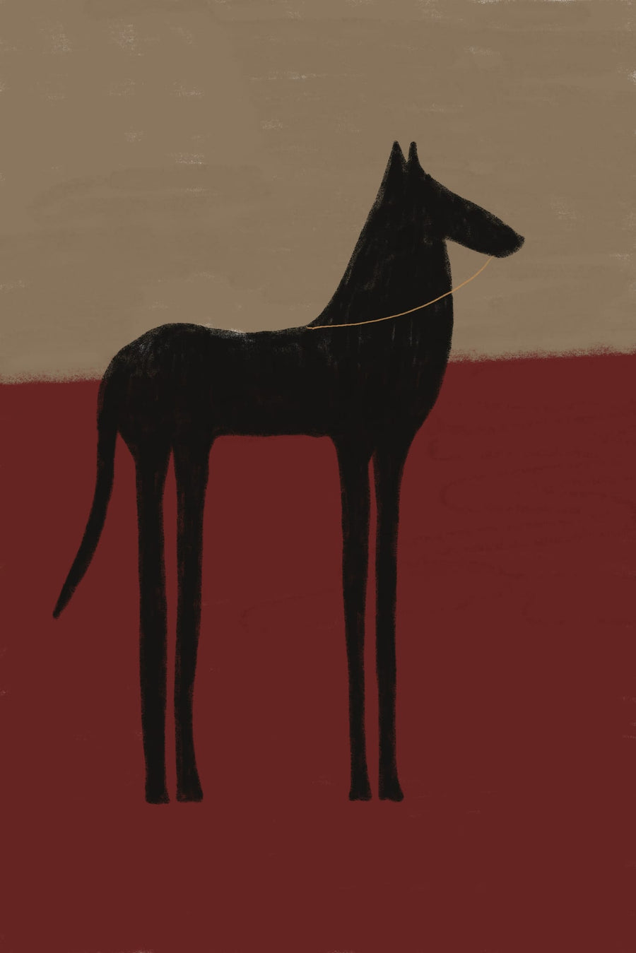 Abstract Black Horse By The Art Concept | Art & Canvas Print