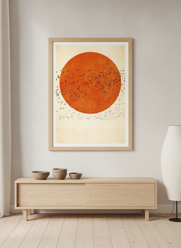 Birds In the Sun By Kubistika | Art & Canvas Print