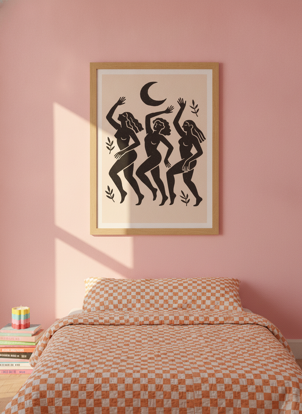 Lunar Dance Trio By Treechild | Art & Canvas Print