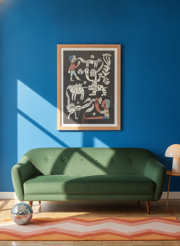 Tribal Spirit Animals By Raipa Studio | Art & Canvas Print