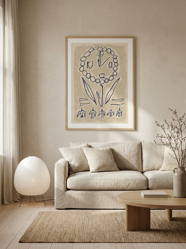 Folk Art Flower Symbols By Raipa Studio | Art & Canvas Print