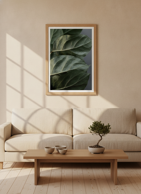 Textured Green Leaves By Mareike Böhmer | Art & Canvas Print