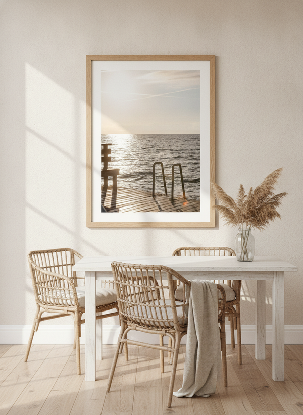 Summer Morning Swim By Mareike Böhmer | Art & Canvas Print