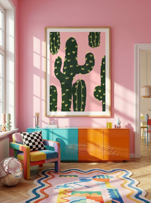 Cactuses By Treechild | Art & Canvas Print