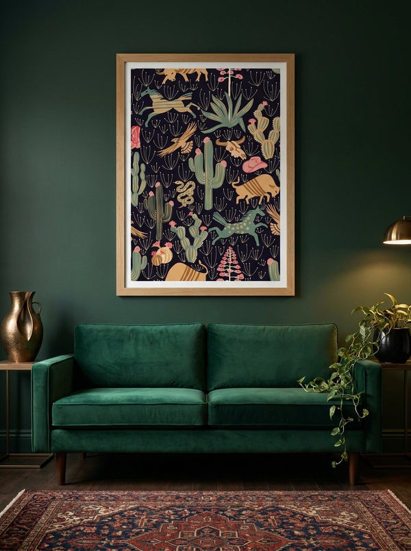 Southwest Desert Pattern By Annick | Art & Canvas Print
