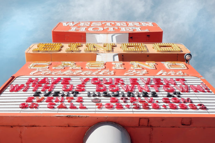 Vintage Casino Sign By Pictufy Studio III | Art & Canvas Print