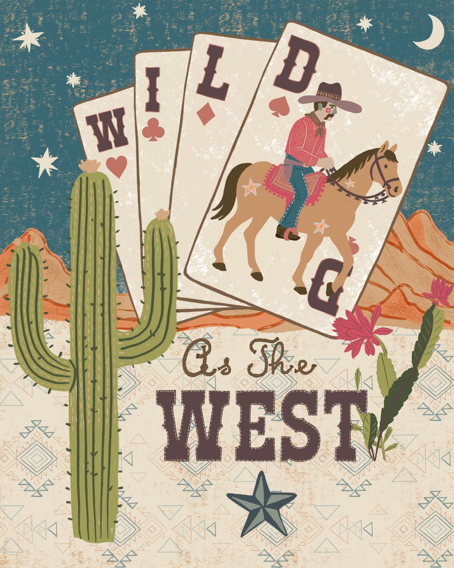 Wild West Cards By Radhika Modi | Art & Canvas Print
