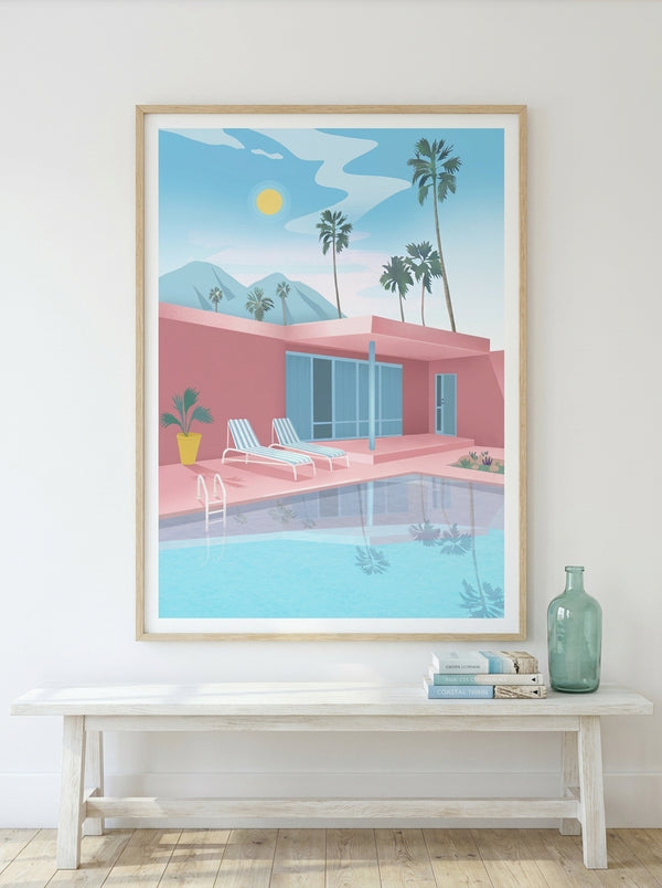 Palm Springs By Petra Lizde | Art & Canvas Print
