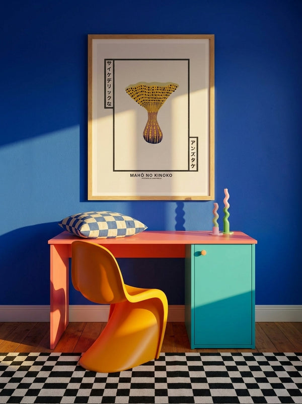 Magic Dotted Mushroom By Pictufy Studio IV | Art & Canvas Print