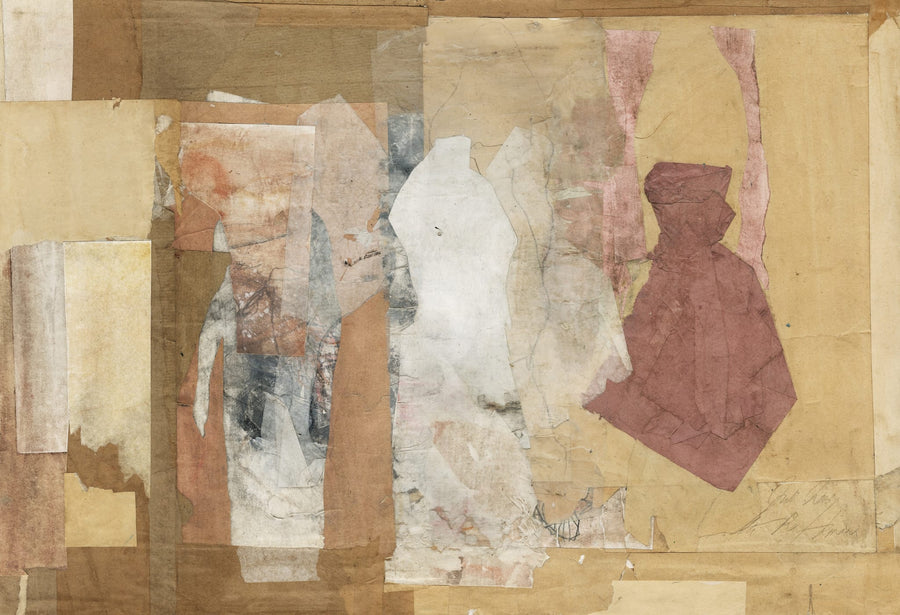 Muted Figure Collage By Ute Rathmann | Art & Canvas Print