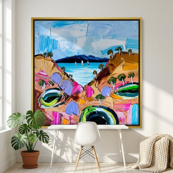 Lazy Day By Angela Hawkey | Canvas Square Print