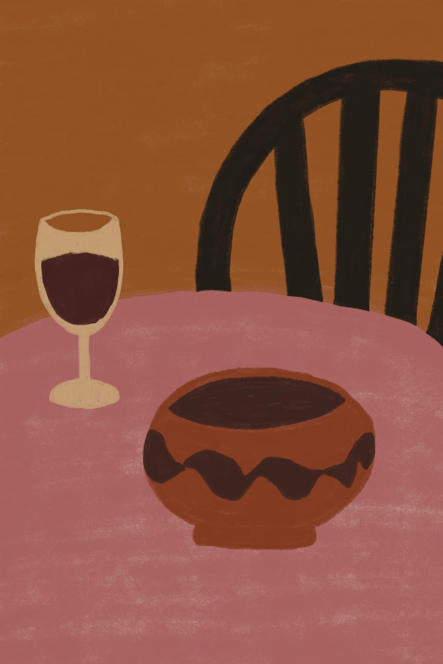 Warm Dining Still Life By The Art Concept | Art & Canvas Print