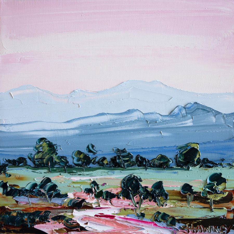 Magenta River 2 By Angela Hawkey | Canvas Square Print