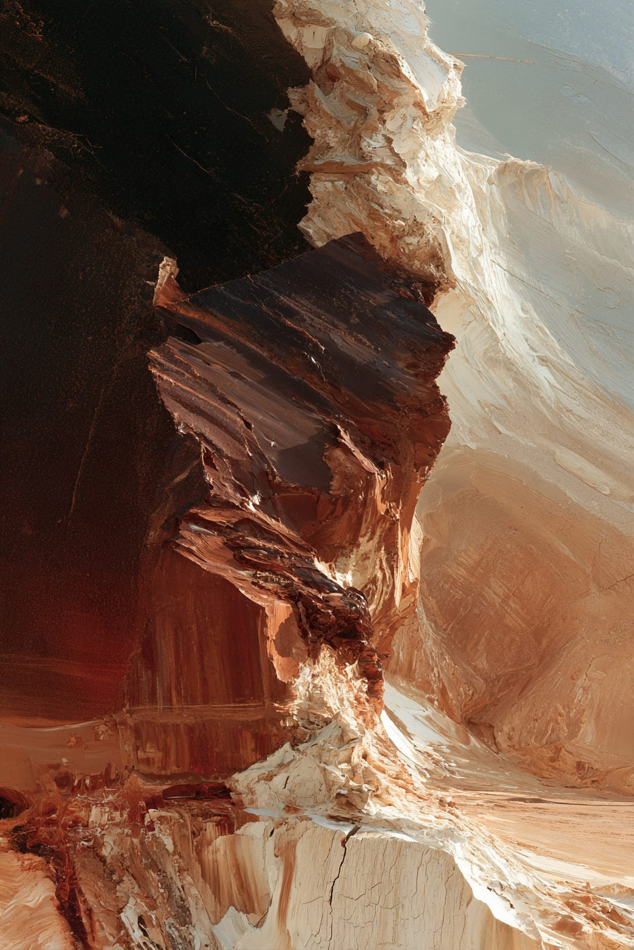 Canyon Fracture in Copper Light | Art & Canvas Print