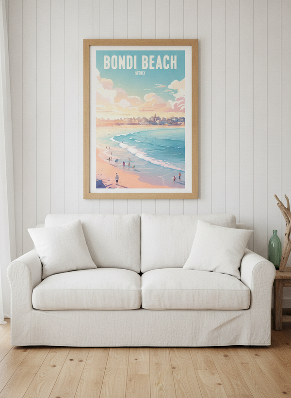 Bondi Beach Sydney By Thomas Chedeville | Art & Canvas Print
