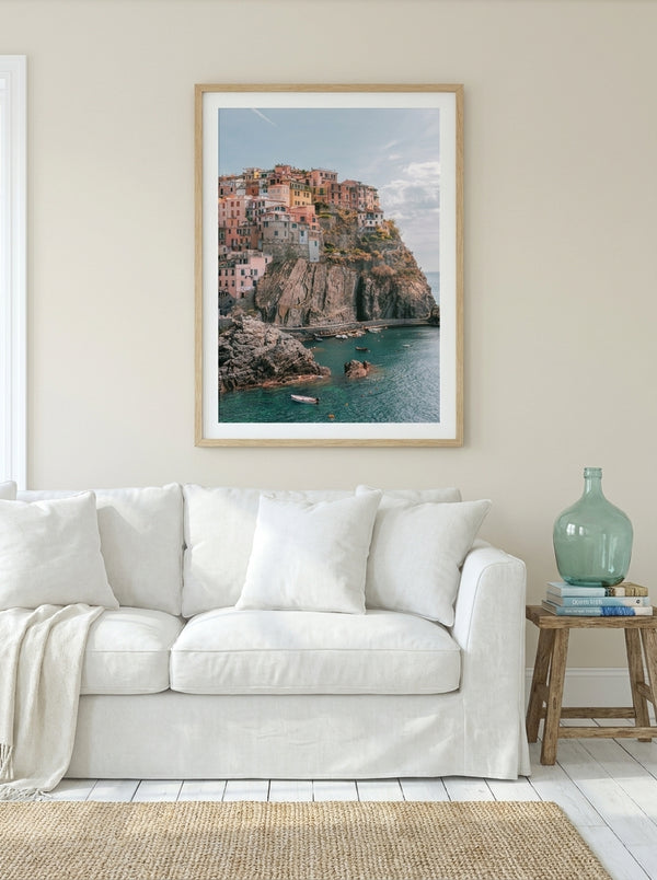 Cinque Terre Seaside Charm By HelloHappylife | Art & Canvas Print