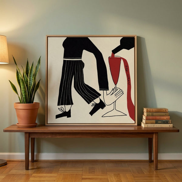 Say When Wine Pour By Sharyn Bursic | Canvas Square Print