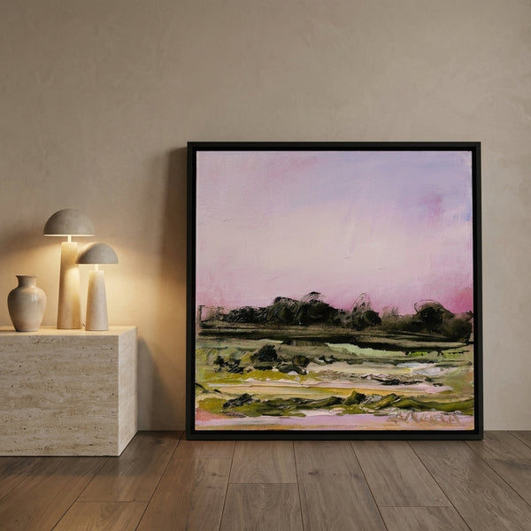 Pink Mist 2 By Angela Hawkey | Canvas Square Print