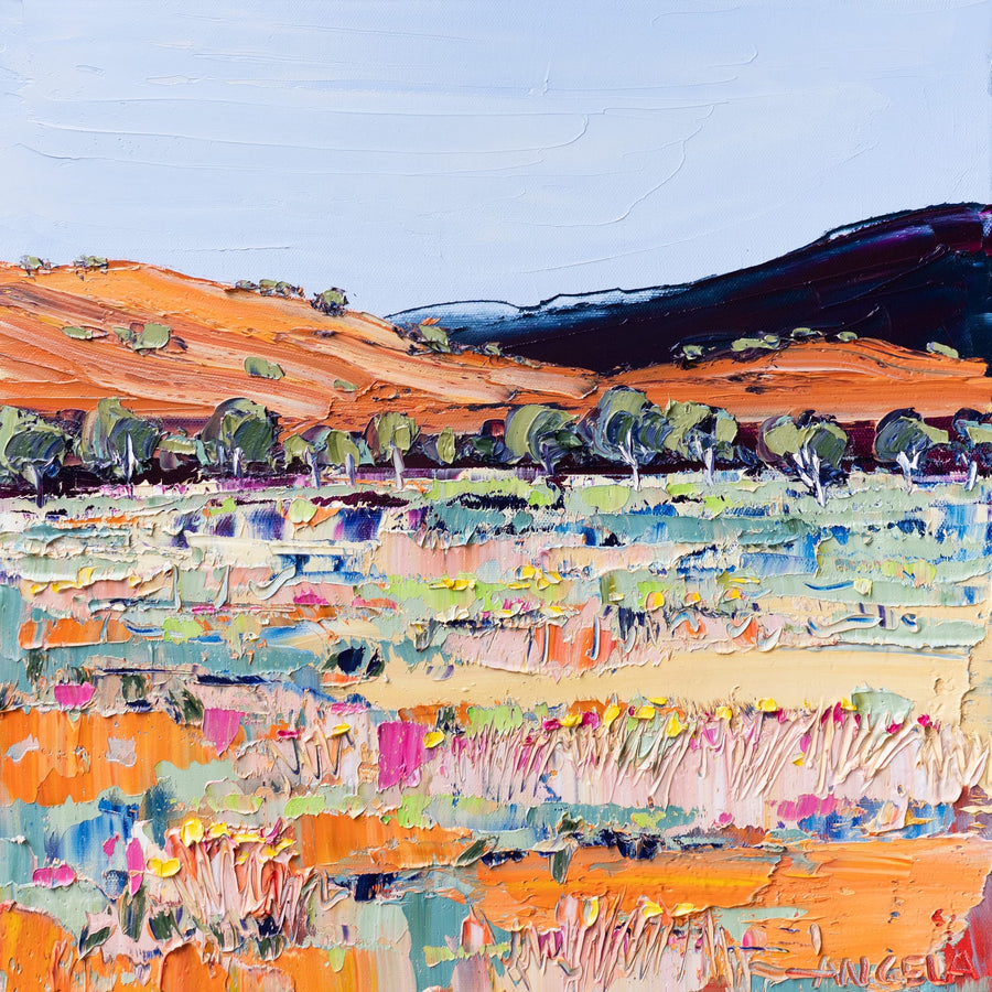 Outback View 2 By Angela Hawkey | Canvas Square Print