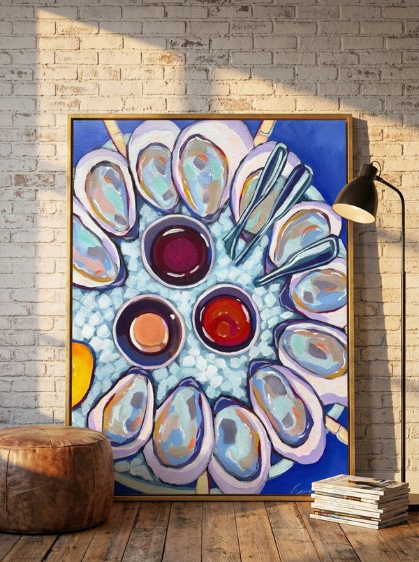Dozen Oysters 2 By Laurel Greenfield | Art & Canvas Print