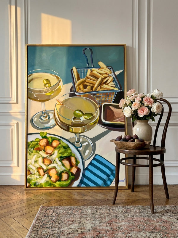 Girl Dinner Caesar And Fries By Laurel Greenfield | Art & Canvas Print