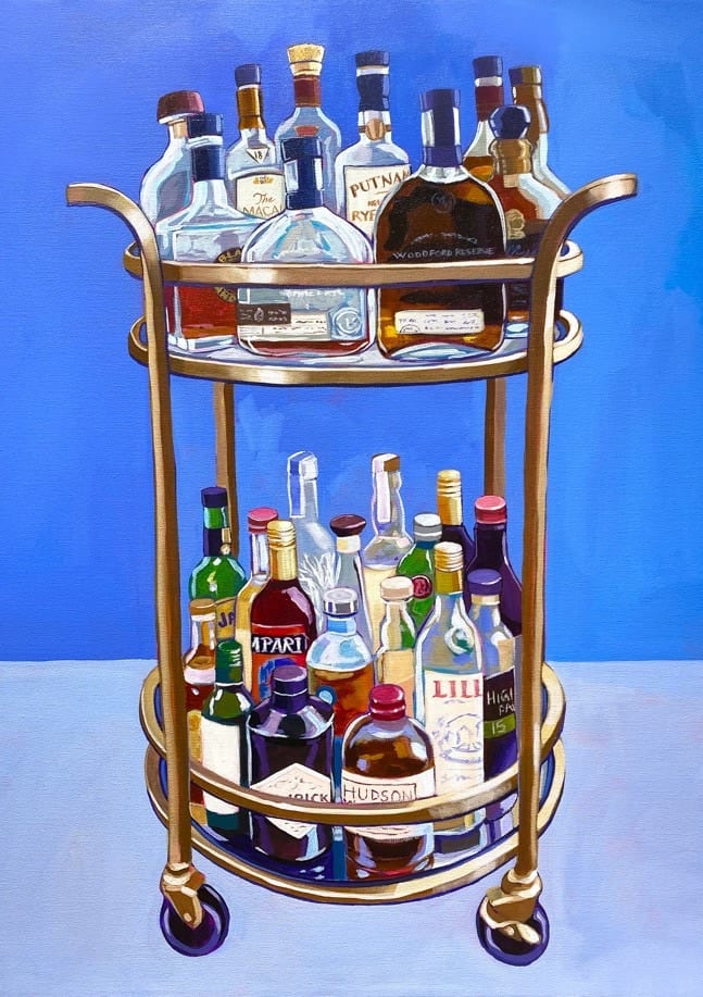 Dad'S Bar Cart By Laurel Greenfield | Art & Canvas Print