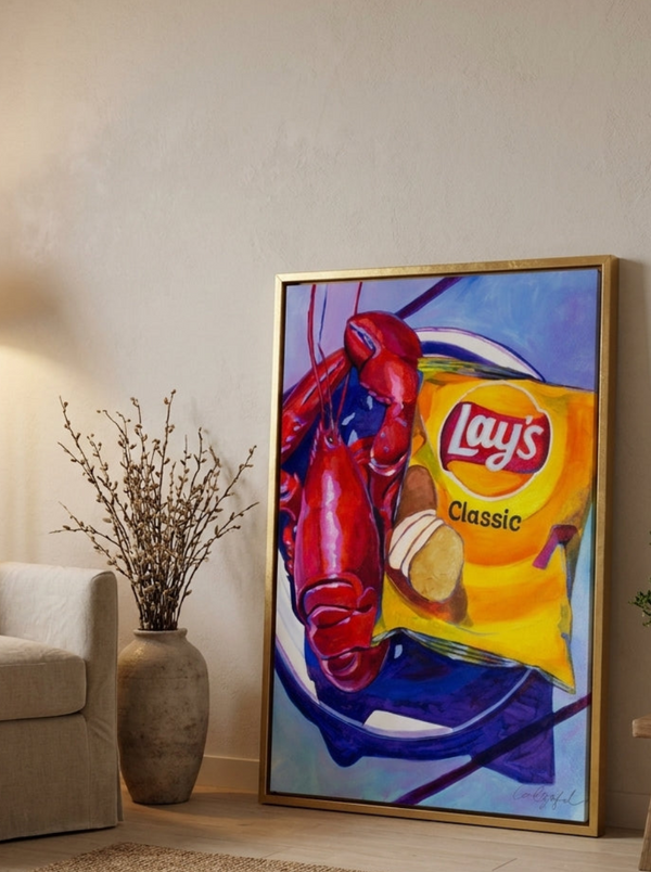 Lobster And Lays By Laurel Greenfield | Art & Canvas Print
