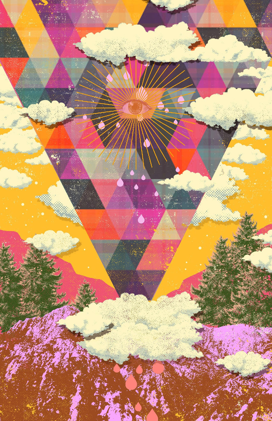 Psychedelic Nature by Showdeer | Art & Canvas Print