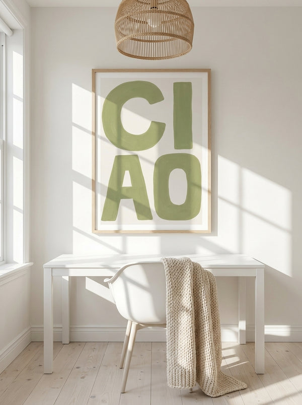 Hand Painted Ciao By Andreas Magnusson | Art & Canvas Print