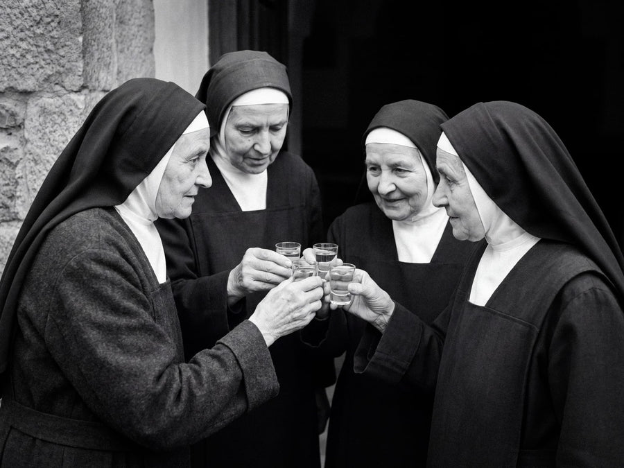 Joyful Nuns Toasting By Andreas Magnusson | Art & Canvas Print