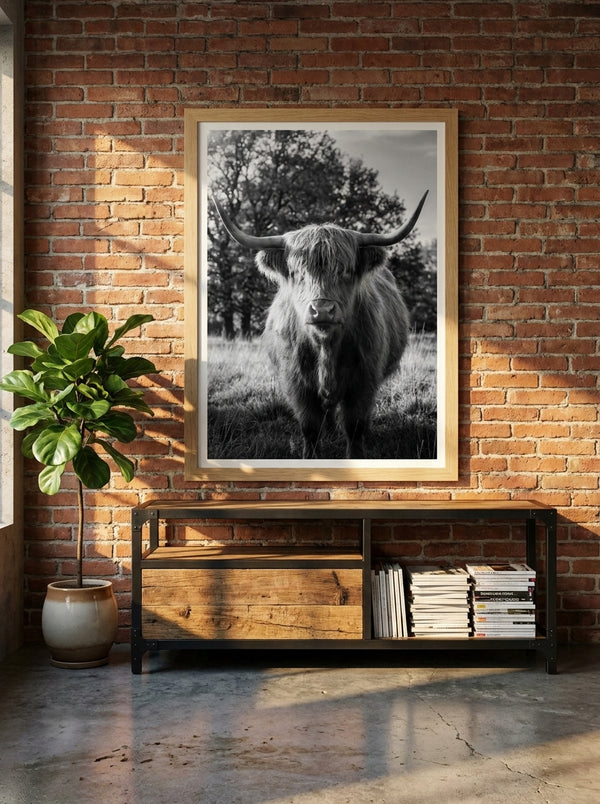 Majestic Highland Cow By Andreas Magnusson | Art & Canvas Print