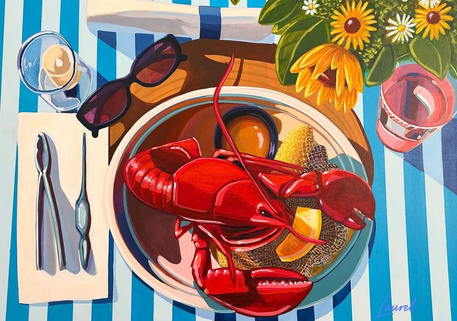 Lobster Rehearsal Dinner By Laurel Greenfield | Art & Canvas Print
