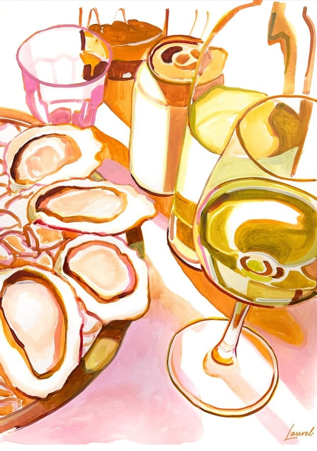 Magenta And Orange Brix And Brine By Laurel Greenfield | Art & Canvas Print